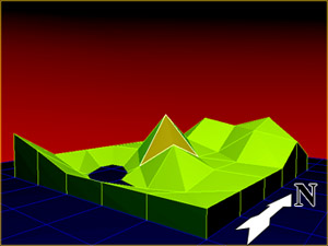 3D Terrain Projection Output